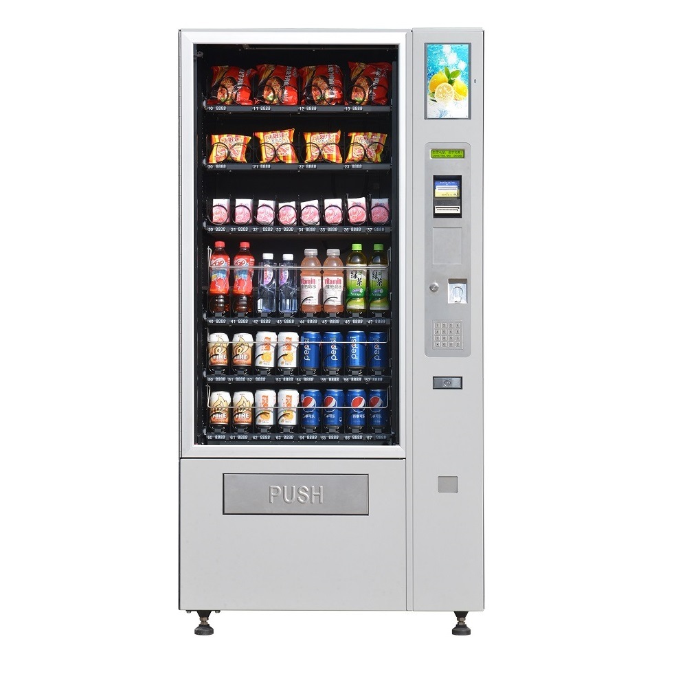 BAIXUE DRINKS & SNACKS COMBINATION VENDING MACHINE 8 CROSS